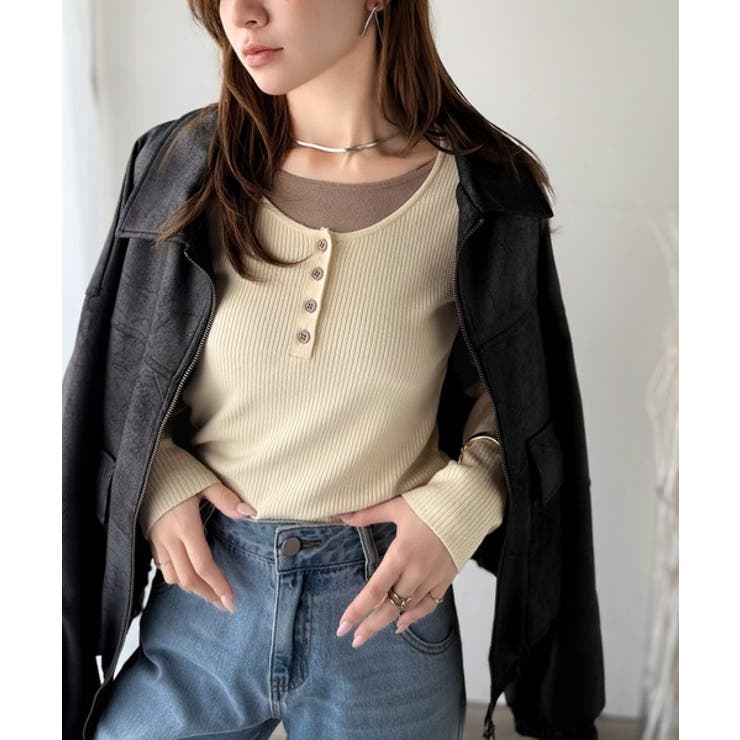 大人のカジュアルを格上げ。ヘンリーフェイクレイヤードプルオーバー | Classical Elf  | 詳細画像14 