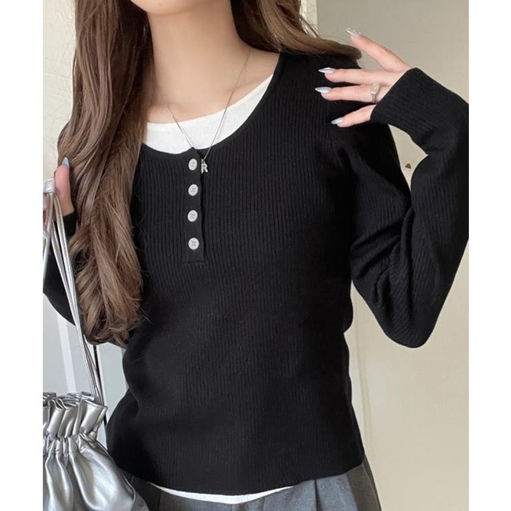 大人のカジュアルを格上げ。ヘンリーフェイクレイヤードプルオーバー | Classical Elf  | 詳細画像16 