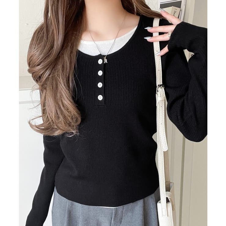 大人のカジュアルを格上げ。ヘンリーフェイクレイヤードプルオーバー | Classical Elf  | 詳細画像18 