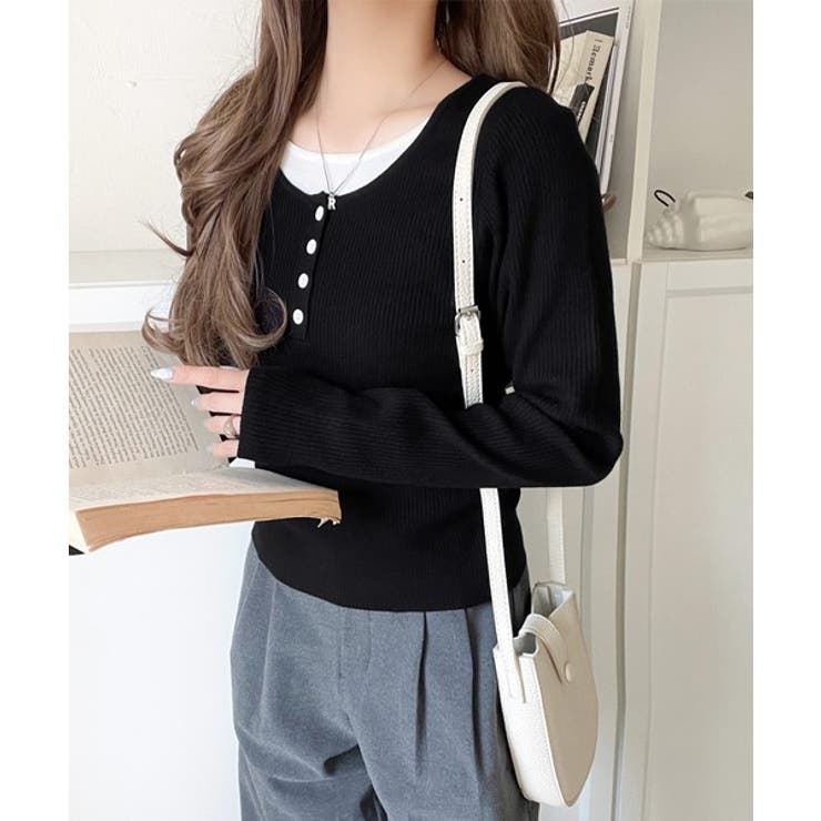 大人のカジュアルを格上げ。ヘンリーフェイクレイヤードプルオーバー | Classical Elf  | 詳細画像19 