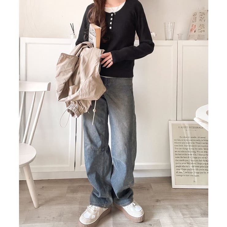 大人のカジュアルを格上げ。ヘンリーフェイクレイヤードプルオーバー | Classical Elf  | 詳細画像21 