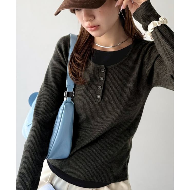 大人のカジュアルを格上げ。ヘンリーフェイクレイヤードプルオーバー | Classical Elf  | 詳細画像23 