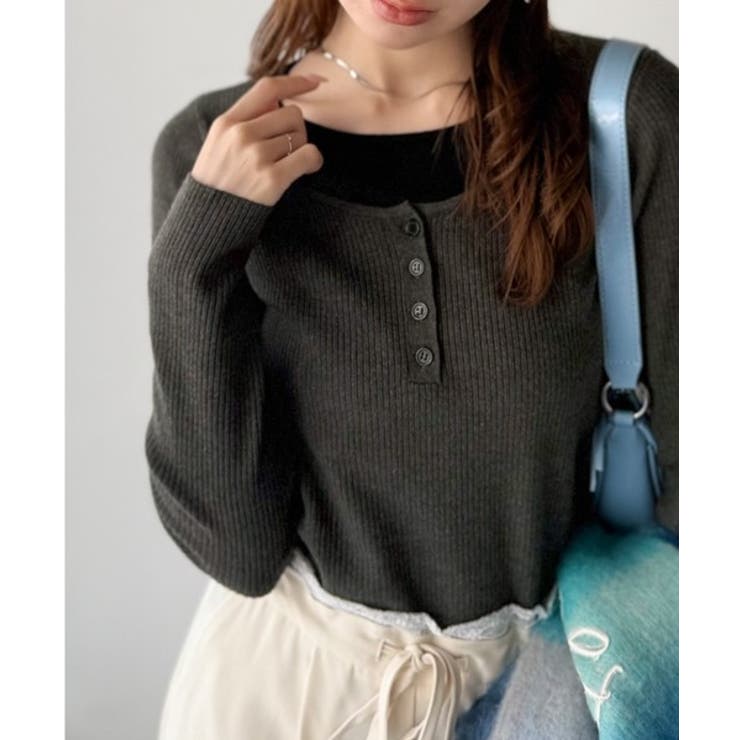 大人のカジュアルを格上げ。ヘンリーフェイクレイヤードプルオーバー | Classical Elf  | 詳細画像25 