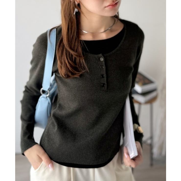 大人のカジュアルを格上げ。ヘンリーフェイクレイヤードプルオーバー | Classical Elf  | 詳細画像26 