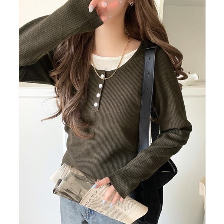 大人のカジュアルを格上げ。ヘンリーフェイクレイヤードプルオーバー | Classical Elf  | 詳細画像33 