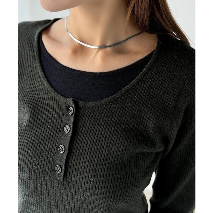 大人のカジュアルを格上げ。ヘンリーフェイクレイヤードプルオーバー | Classical Elf  | 詳細画像34 