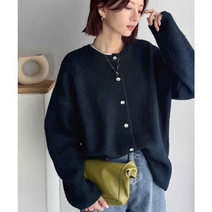 絶妙な配色がお洒落心をくすぐる！ダブルフェイスフェザーカーディガン | Classical Elf  | 詳細画像24 