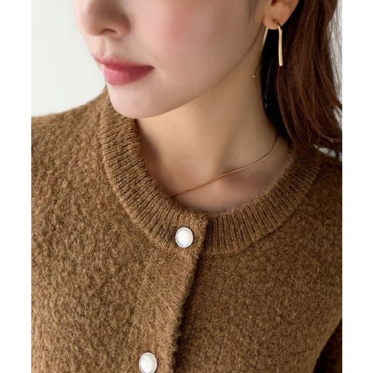 絶妙な配色がお洒落心をくすぐる！ダブルフェイスフェザーカーディガン | Classical Elf  | 詳細画像32 