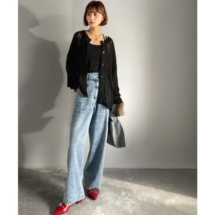 ふんわり×ゆるっと。前後２way針抜きリブ編みカーディガン（長袖） | Classical Elf  | 詳細画像15 