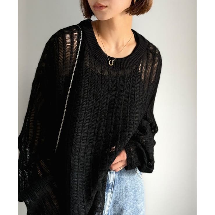 ふんわり×ゆるっと。前後２way針抜きリブ編みカーディガン（長袖） | Classical Elf  | 詳細画像18 