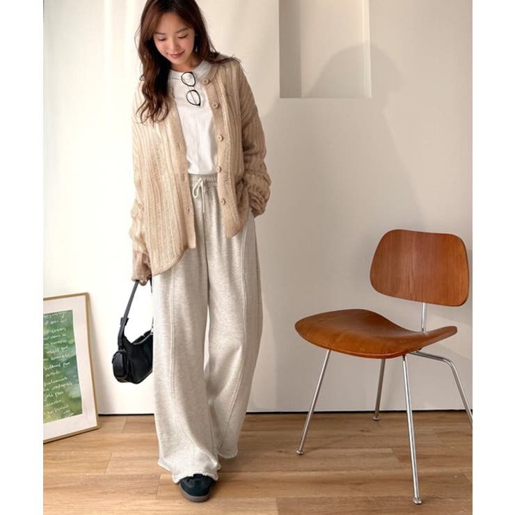 ふんわり×ゆるっと。前後２way針抜きリブ編みカーディガン（長袖） | Classical Elf  | 詳細画像33 