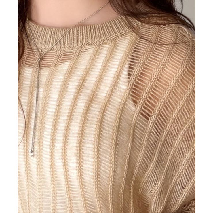 ふんわり×ゆるっと。前後２way針抜きリブ編みカーディガン（長袖） | Classical Elf  | 詳細画像37 