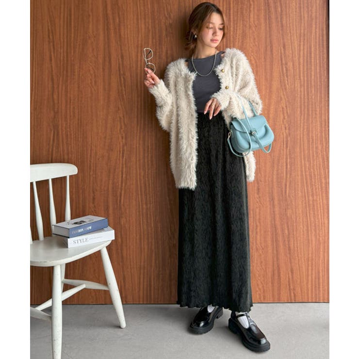 微光沢素材が叶える大人の余裕。ウエスト2wayふんわり楊柳プリーツスカート（ロン… | Classical Elf  | 詳細画像16 