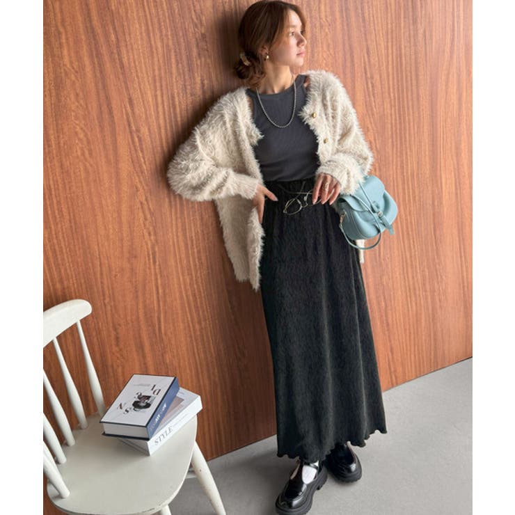 微光沢素材が叶える大人の余裕。ウエスト2wayふんわり楊柳プリーツスカート（ロン… | Classical Elf  | 詳細画像17 