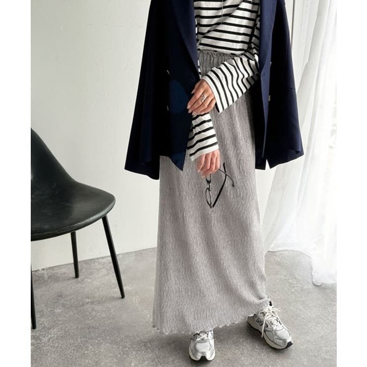 微光沢素材が叶える大人の余裕。ウエスト2wayふんわり楊柳プリーツスカート（ロン… | Classical Elf  | 詳細画像25 