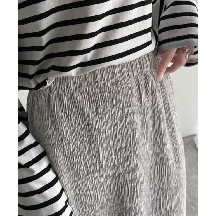 微光沢素材が叶える大人の余裕。ウエスト2wayふんわり楊柳プリーツスカート（ロン… | Classical Elf  | 詳細画像39 