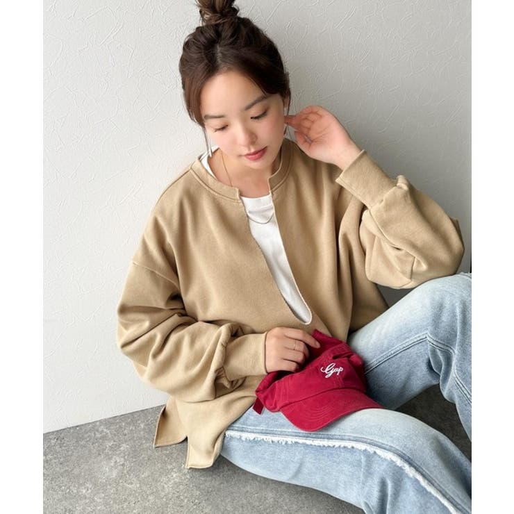 暖かさもこなれ感も、一枚で“洒落見え”。深Vネック裏起毛プルオーバー（長袖） | Classical Elf  | 詳細画像25 