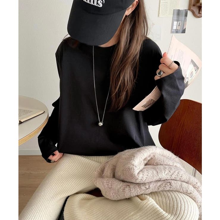 品よく、楽ちん。大人の余裕が漂う。シルケット素材 レイヤード ラウンドヘム | Classical Elf  | 詳細画像8 