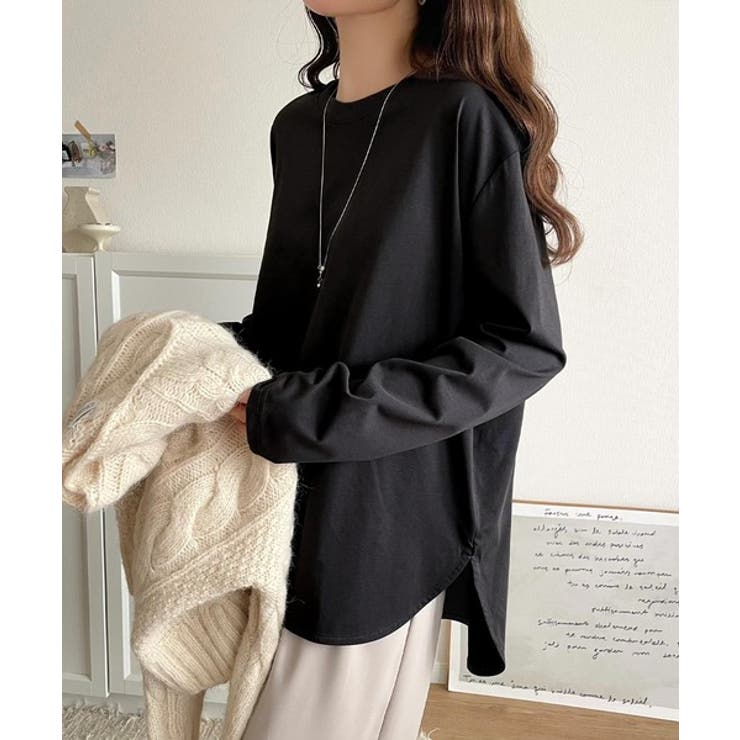 品よく、楽ちん。大人の余裕が漂う。シルケット素材 レイヤード ラウンドヘム | Classical Elf  | 詳細画像10 