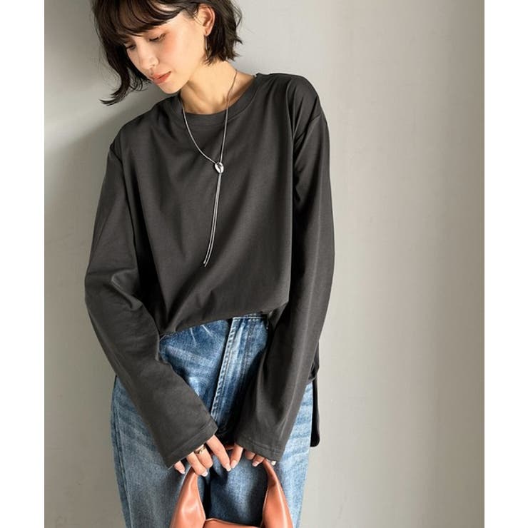 品よく、楽ちん。大人の余裕が漂う。シルケット素材 レイヤード ラウンドヘム | Classical Elf  | 詳細画像30 