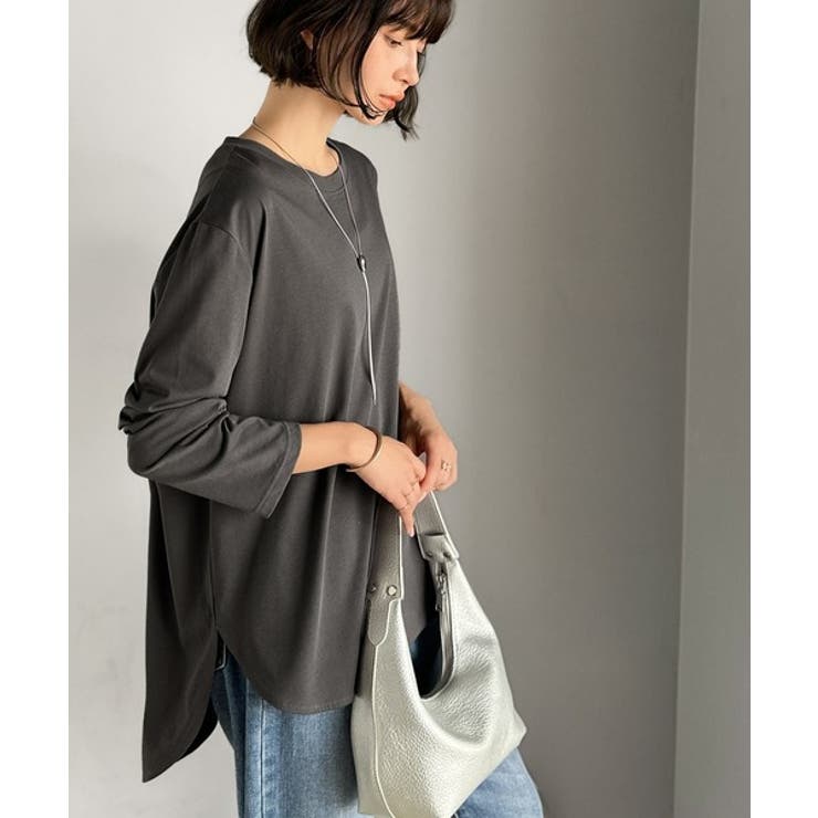 品よく、楽ちん。大人の余裕が漂う。シルケット素材 レイヤード ラウンドヘム | Classical Elf  | 詳細画像32 