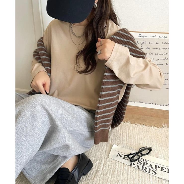 品よく、楽ちん。大人の余裕が漂う。シルケット素材 レイヤード ラウンドヘム | Classical Elf  | 詳細画像34 