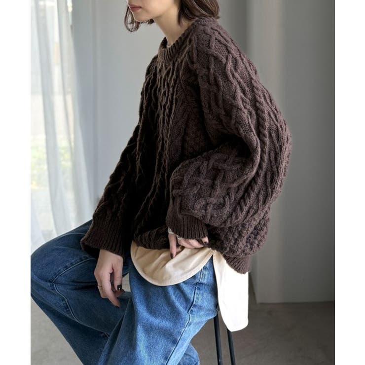 品よく、楽ちん。大人の余裕が漂う。シルケット素材 レイヤード ラウンドヘム | Classical Elf  | 詳細画像45 