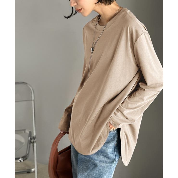 品よく、楽ちん。大人の余裕が漂う。シルケット素材 レイヤード ラウンドヘム | Classical Elf  | 詳細画像46 