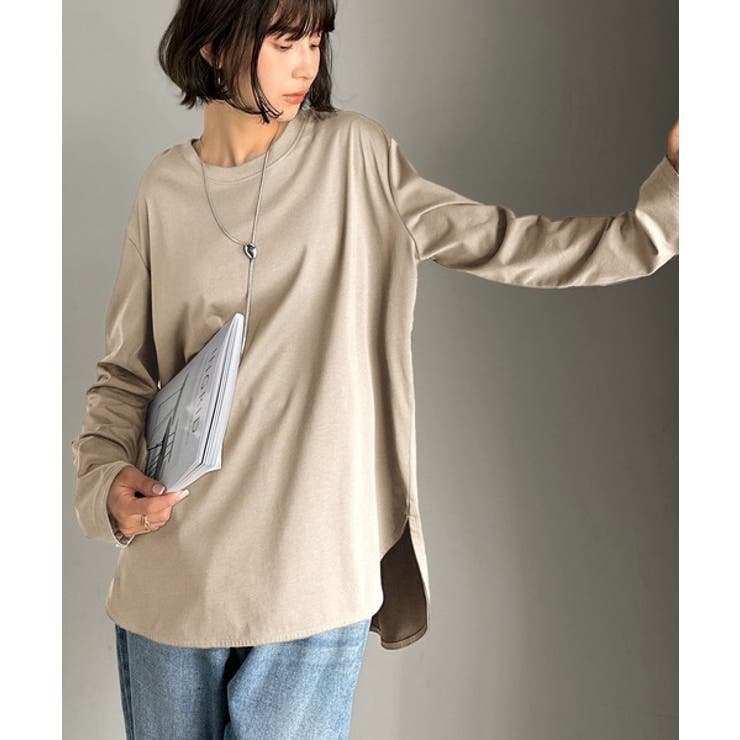 品よく、楽ちん。大人の余裕が漂う。シルケット素材 レイヤード ラウンドヘム | Classical Elf  | 詳細画像48 