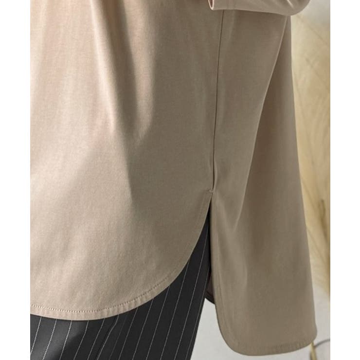 品よく、楽ちん。大人の余裕が漂う。シルケット素材 レイヤード ラウンドヘム | Classical Elf  | 詳細画像50 