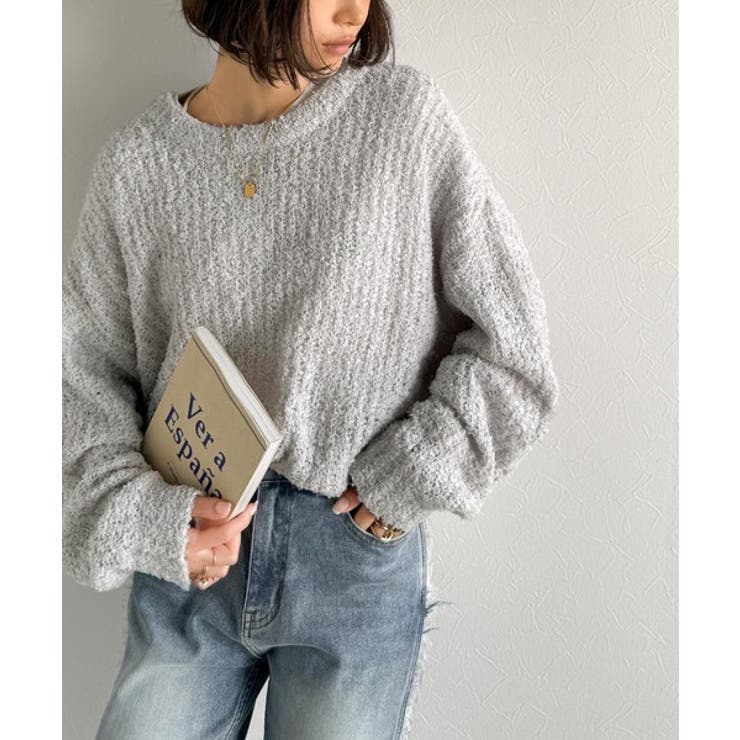 エアリーな抜け感。大人のリボンヤーン前後2wayニットカーディガン（長袖） | Classical Elf  | 詳細画像21 