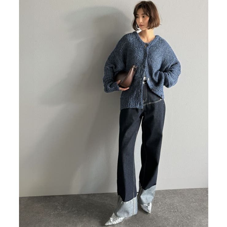 エアリーな抜け感。大人のリボンヤーン前後2wayニットカーディガン（長袖） | Classical Elf  | 詳細画像30 