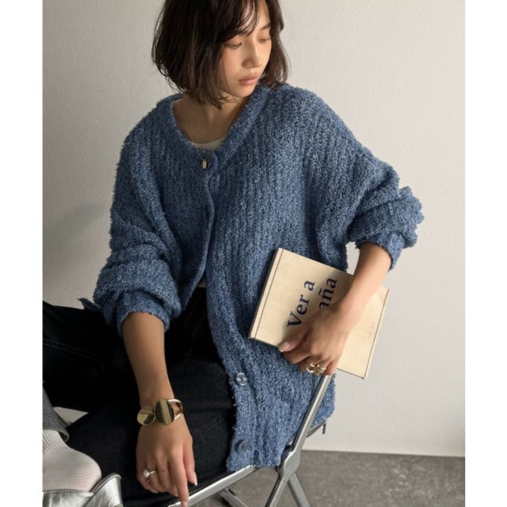 エアリーな抜け感。大人のリボンヤーン前後2wayニットカーディガン（長袖） | Classical Elf  | 詳細画像31 