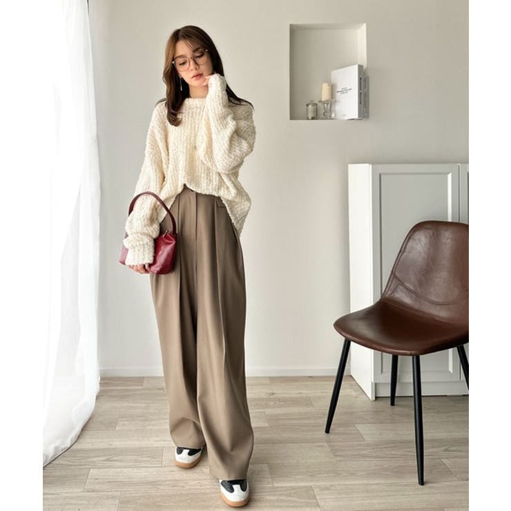 エアリーな抜け感。大人のリボンヤーン前後2wayニットカーディガン（長袖） | Classical Elf  | 詳細画像4 