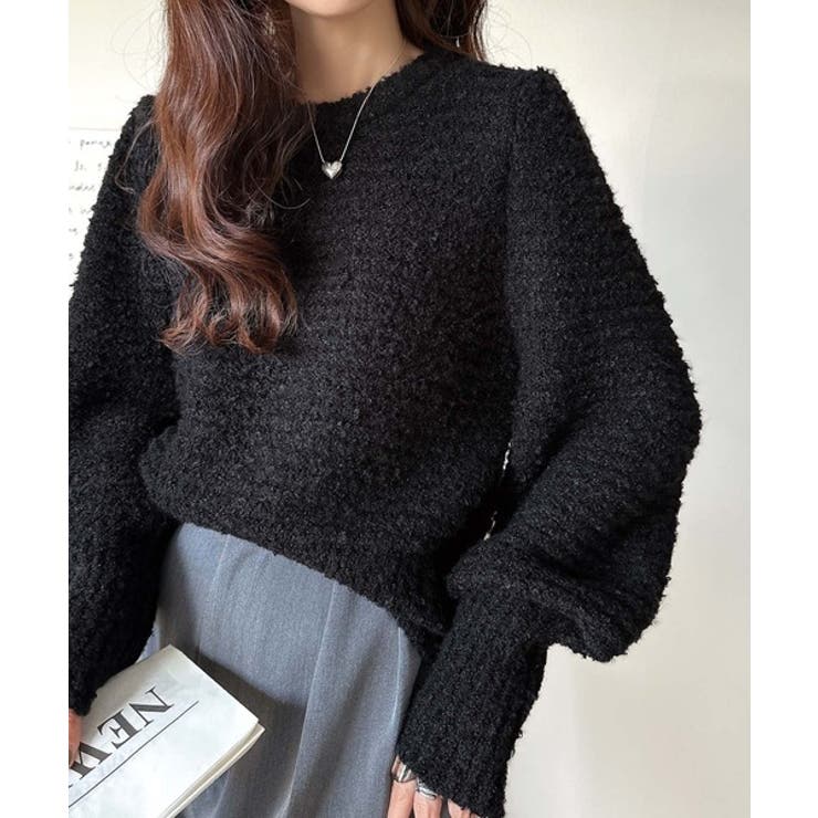 ゆるっとシルエットで大人可愛く！ぽわん袖クルーネックPO（長袖） | Classical Elf  | 詳細画像7 