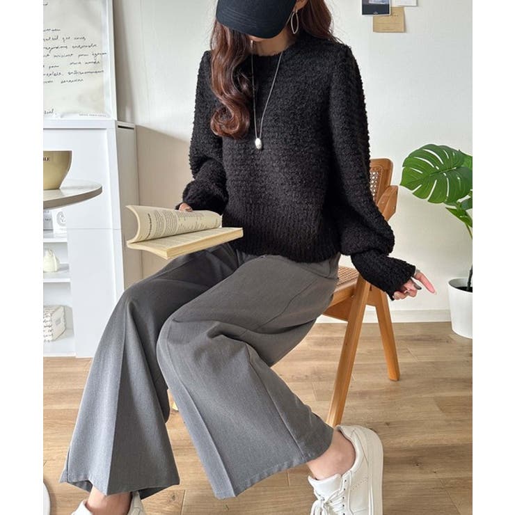 ゆるっとシルエットで大人可愛く！ぽわん袖クルーネックPO（長袖） | Classical Elf  | 詳細画像10 