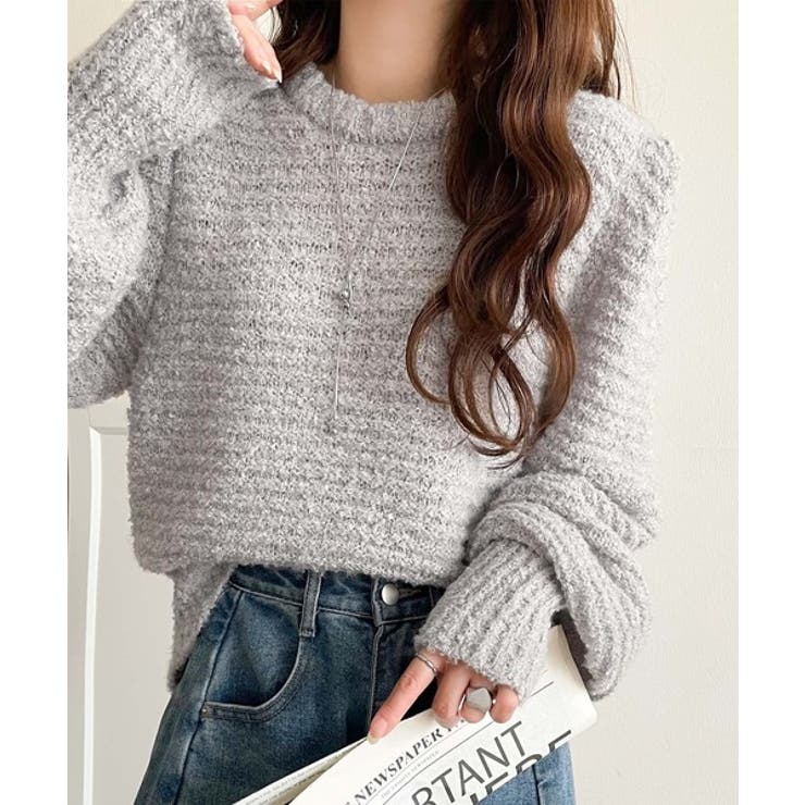 ゆるっとシルエットで大人可愛く！ぽわん袖クルーネックPO（長袖） | Classical Elf  | 詳細画像15 