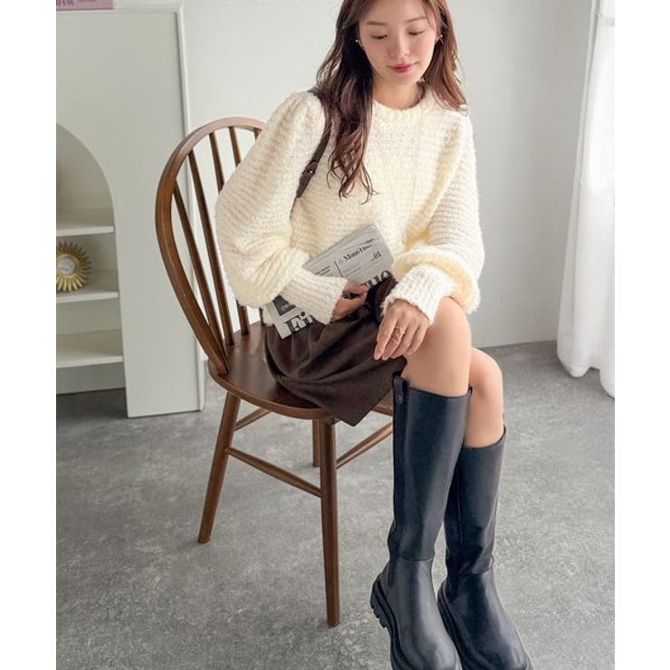 ゆるっとシルエットで大人可愛く！ぽわん袖クルーネックPO（長袖） | Classical Elf  | 詳細画像3 