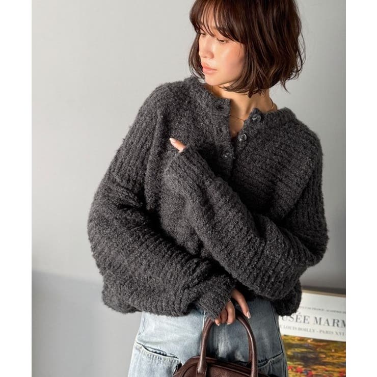 ふんわり愛されスタイル♪前後2wayヘンリーネックニット（長袖） | Classical Elf  | 詳細画像32 