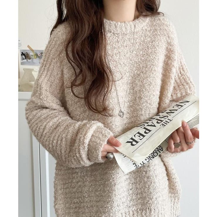 ふんわり愛されスタイル♪前後2wayヘンリーネックニット（長袖） | Classical Elf  | 詳細画像42 