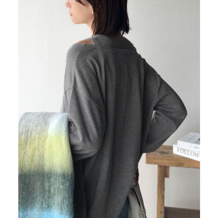 一枚着るだけで、大人の抜け感を演出♪レイヤード風ニットトップス（長袖） | Classical Elf  | 詳細画像21 