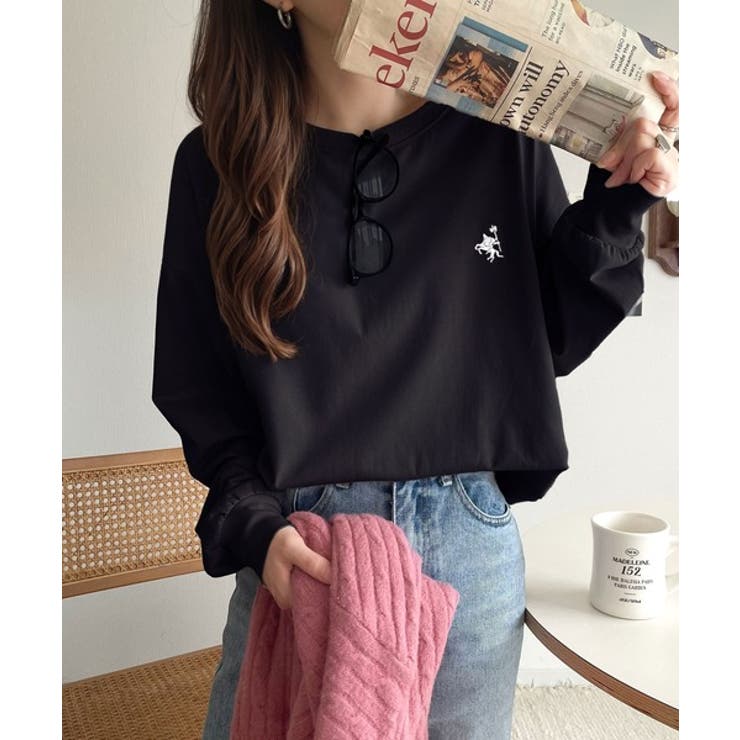 後ろ姿も、抜かりなく。胸刺繍 シルケット素材 ゆったりシルエット | Classical Elf  | 詳細画像17 