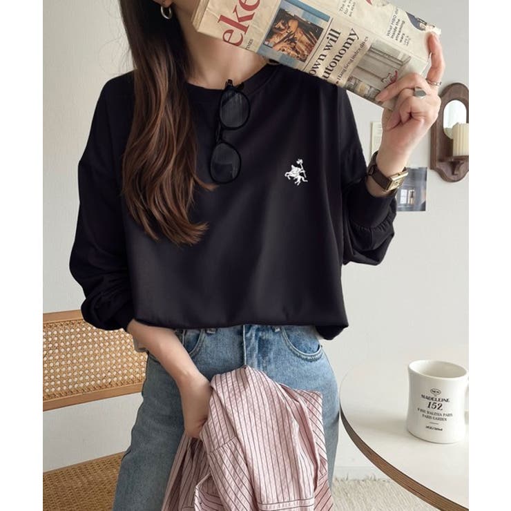 後ろ姿も、抜かりなく。胸刺繍 シルケット素材 ゆったりシルエット | Classical Elf  | 詳細画像20 