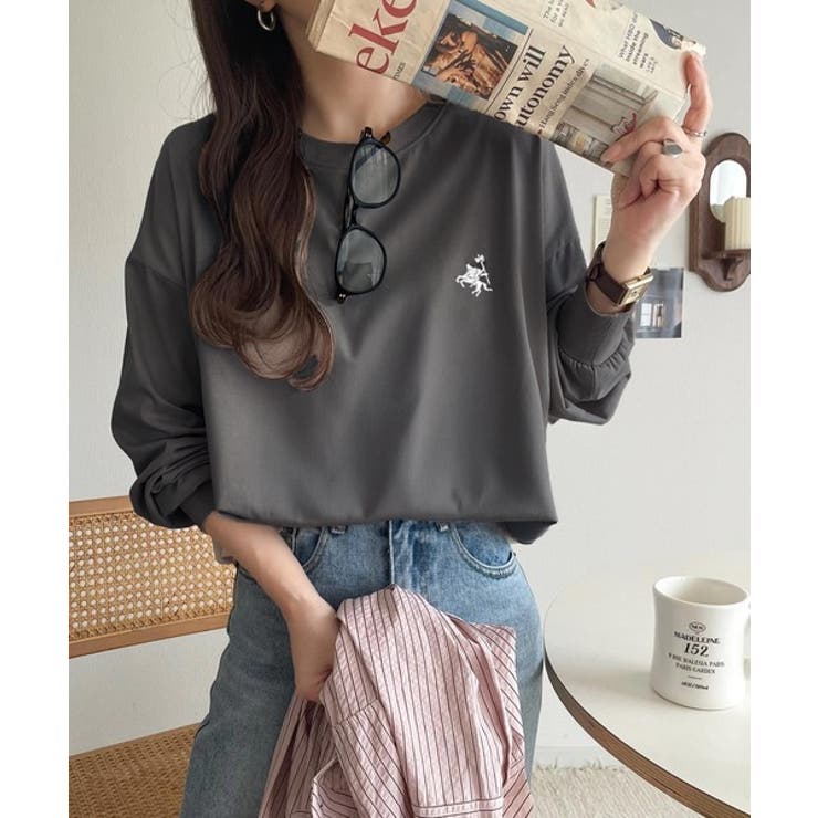 後ろ姿も、抜かりなく。胸刺繍 シルケット素材 ゆったりシルエット | Classical Elf  | 詳細画像28 