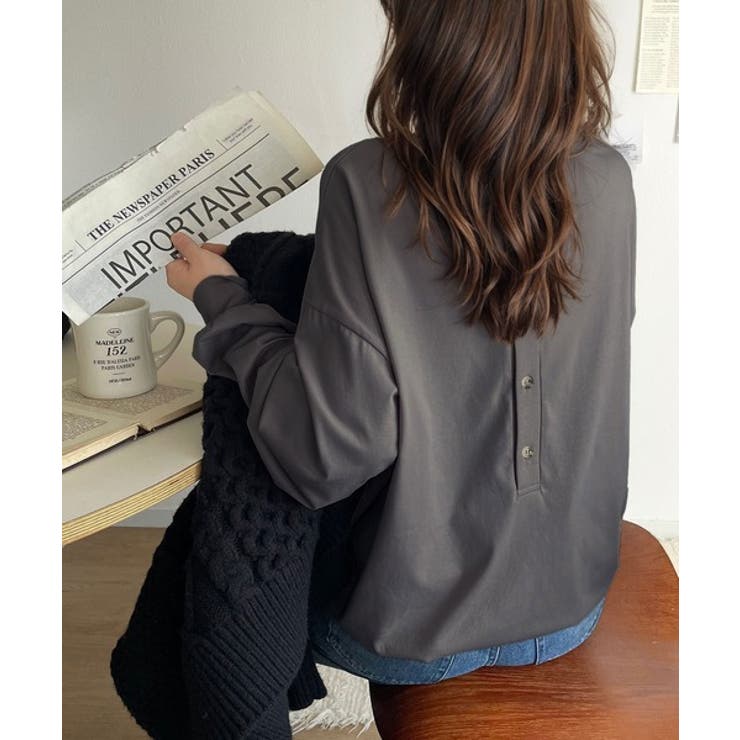 後ろ姿も、抜かりなく。胸刺繍 シルケット素材 ゆったりシルエット | Classical Elf  | 詳細画像31 