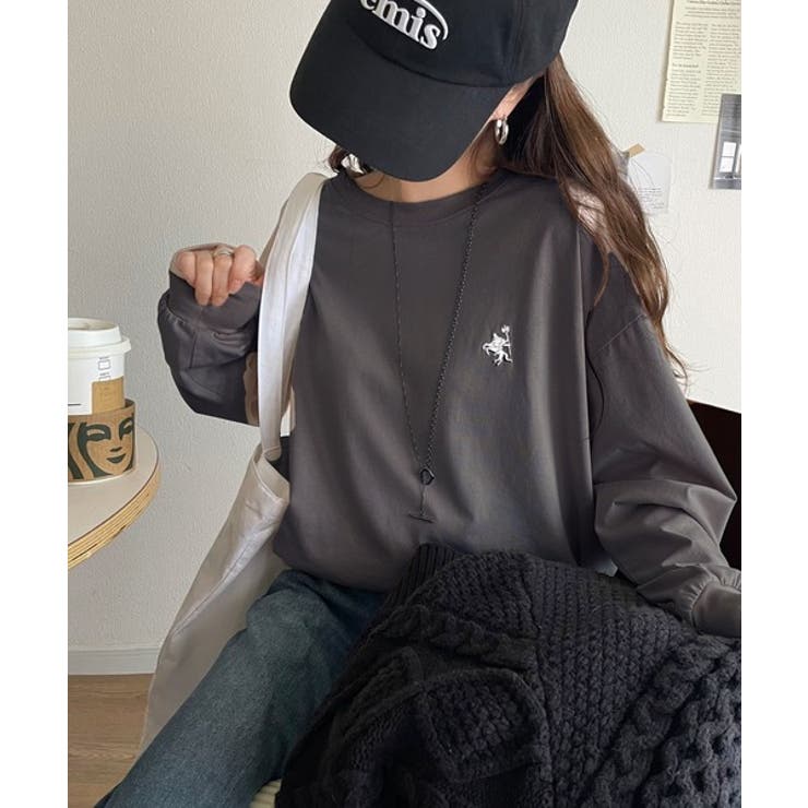 後ろ姿も、抜かりなく。胸刺繍 シルケット素材 ゆったりシルエット | Classical Elf  | 詳細画像32 