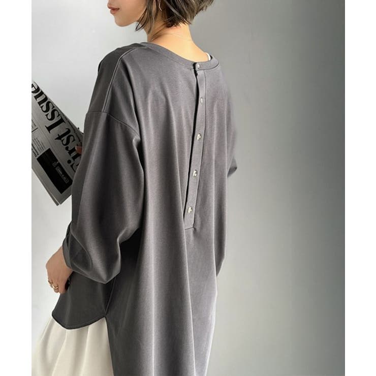 後ろ姿も、抜かりなく。胸刺繍 シルケット素材 ゆったりシルエット | Classical Elf  | 詳細画像34 