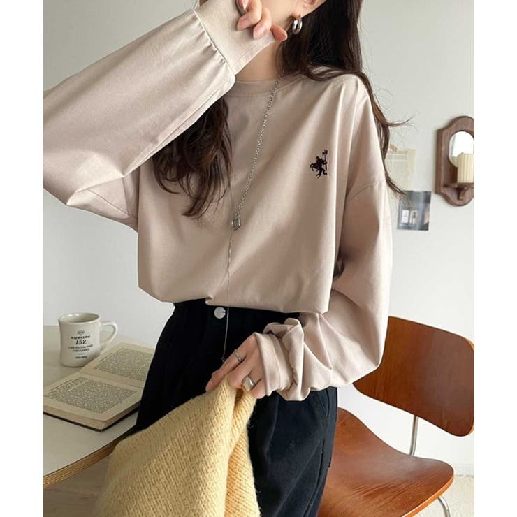 後ろ姿も、抜かりなく。胸刺繍 シルケット素材 ゆったりシルエット | Classical Elf  | 詳細画像42 