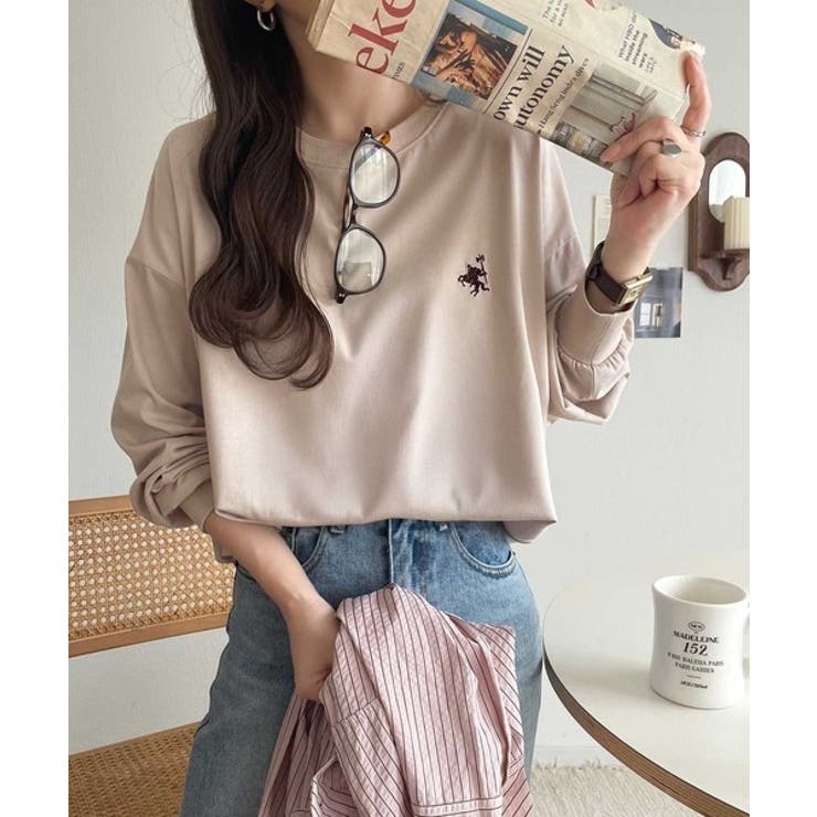 後ろ姿も、抜かりなく。胸刺繍 シルケット素材 ゆったりシルエット | Classical Elf  | 詳細画像43 