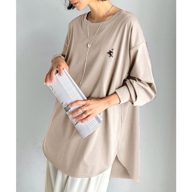 後ろ姿も、抜かりなく。胸刺繍 シルケット素材 ゆったりシルエット | Classical Elf  | 詳細画像47 